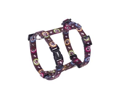 Nobby Hundegeschirr Paw Mini braun, 25-35 cm 10 mm