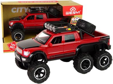 Geländewagen Friktionsantrieb Big Wheels 1:16 Rot