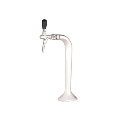 Komplett Set - Schanksäule Chrom 1-leitig, elegant, Topp-Qualität (Paketpreis)