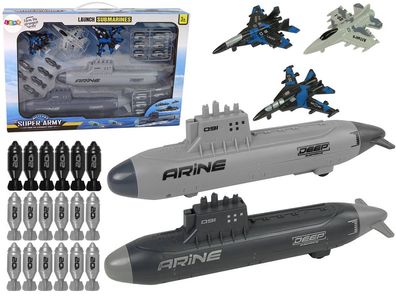 Marine-U-Boot-Armee-Set Jets Bomben