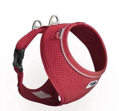 Curli Basic Hundegeschirr Air-Mesh rot, XS