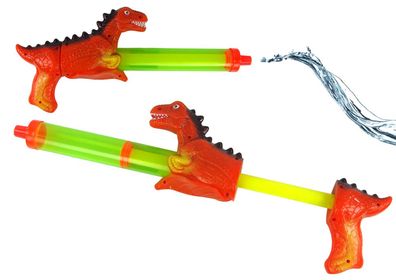 Wasserpistole 40 cm Dinosaurier Rot Garten