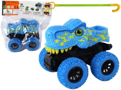 Tyrannosaurus Rex Fahrzeug Friktionsantrieb Blau
