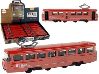 Zug Reibungsantrieb Geräusche Metall Rot