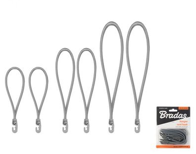 Gummi-Set mit Haken BUNGEE CORD HOOK, 18cm / 25cm / 40cm