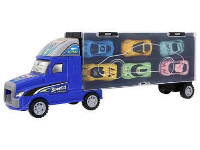 Auto Tir Trailer + 6 Autos Ein Anhänger in Form eines Koffers
