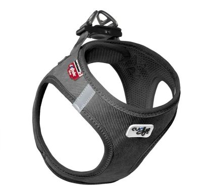 Curli Vest Hundegeschirr Cord schwarz, 3 XS