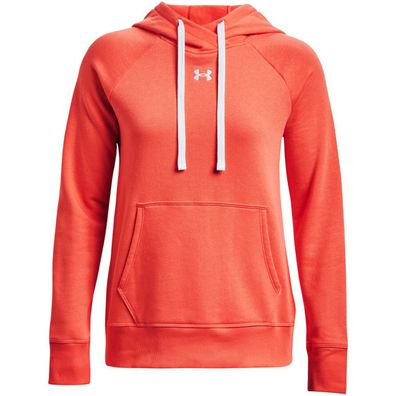 Under Armour Damen Rival Fleece HB Hoodie Orange 1356317 877
