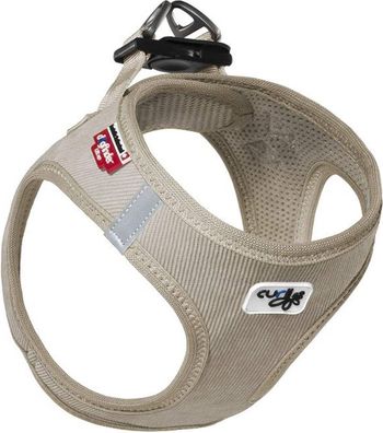 Curli Vest Hundegeschirr Cord tan, 3 XS