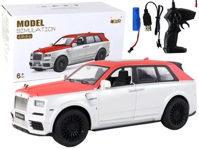 Auto R/C 1:20 Weiß und Rot Pilot Car