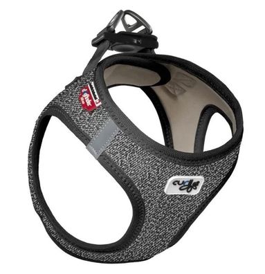 Curli Vest Hundegeschirr Merino schwarz, 3XS