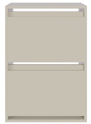 Selsey BEMMI - Wand-Schuhschrank mit 2 Klappen, Greige, 50 cm