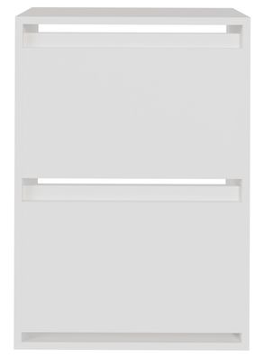 Selsey BEMMI - Wand-Schuhschrank mit 2 Klappen, Weiß, 50 cm