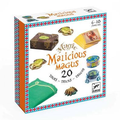 Djeco Brettspiele, Zauberkasten, Zauberset - Zaubertricks Malicious - 20 tricks
