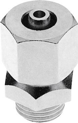 Quetschverschraubung, Compression fitting - für CO2-Schlauch 4 mm NW
