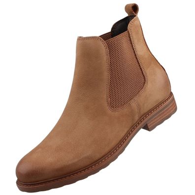 Tamaris Damen Leder Stiefelette Camel Nubuc 1-25056-41/335