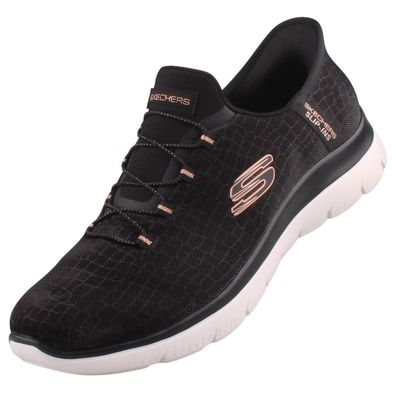 Skechers Slip-Ins Classy Night Damen Sneaker Schwarz 150128-BKRG