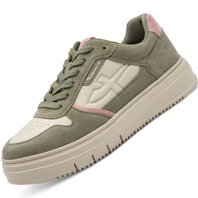 Tamaris Damen Leder Sneaker Sage Comb 1-23746-43/770