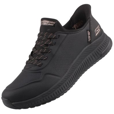 Skechers Slip-Ins Bobs Squad 4 Key Look Damen Sneaker Schwarz 117740-BBK
