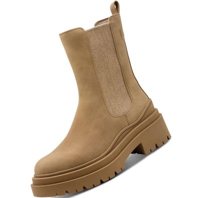 Tamaris Damen Chelsea Boots Camel 1-25468-45/310