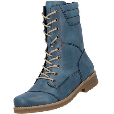 Rieker Damen Stiefel Blau 73570-14