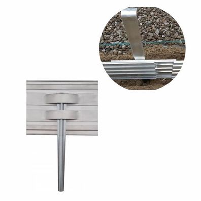 Erdanker Set für Green Universe Rasenkante 14cm Höhe Bodenanker Erdnägel