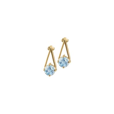 Jacques Lemans - Ohrstecker Sterlingsilber vergoldet mit Topaz - SE-O112B