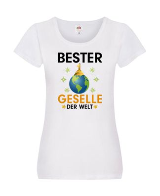Welt Bester Geselle | Handwerker Damen Shirt Weiß