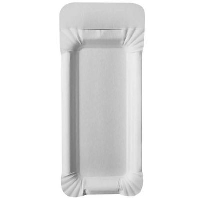 Pappteller mit Abriß "pure" 8 x 18 + 3 cm - 250 Stück
