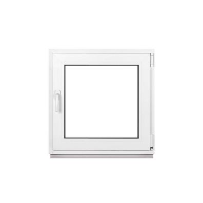 Kellerfenster Fenster 2 Fach BxH 800x800 mm & 80x80 cm Dreh-Kipp Weiß Premium