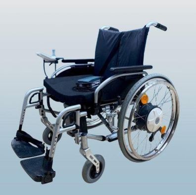 Alber E-Fix E35 Zusatzantrieb im Set mit Rollstuhl • Sitzbreite 52 cm