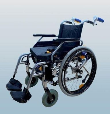AAT Alber V-MAX Brems- & Schiebehilfe im Set mit Rollstuhl • SB 43 cm | V-BR600