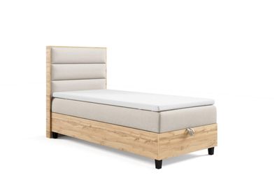 Boxspringbett Trinity K-1 mit Bettkasten und Bonellmatratze - Komfort & Stil vereint