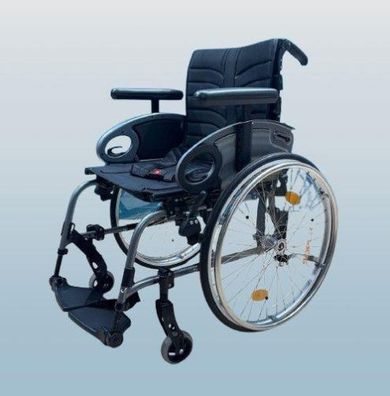 SOPUR Easy Life Adaptivrollstuhl • Faltbarer Aktiv- Rollstuhl • Sitzbreite 48 cm