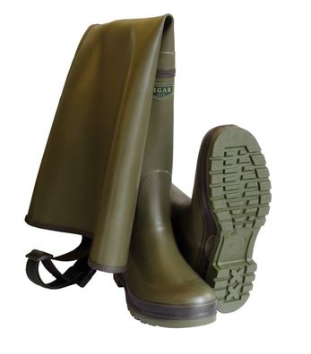 TIGAR DRINA Gummi-Watstiefel handgefertigt für Angler, Jäger, Fischer, sehr langlebig