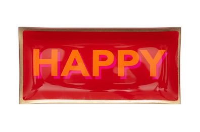 Love Plates, Glasteller "Happy"