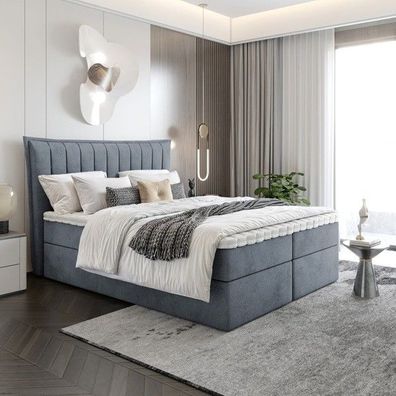 Bett Boxspringbett LUMORA mit Bonell-Matratze mit Schublade, Kinderbett H3
