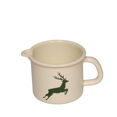 Riess Schneltopf Ø12 cm 1 Liter Emaille Country Hirsch grün