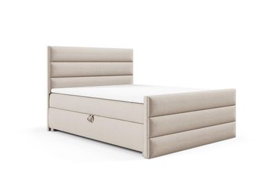 Boxspringbett Trinity K1 Lux mit Bettkasten, Matratze & Topper - Komfort & Stauraum