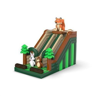 Doppelrutsche mit Waldthema