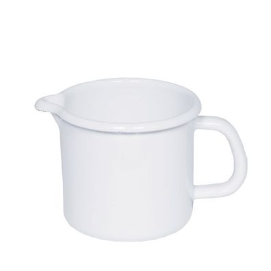 Riess Schnel- Milchtopf Ø16cm 2 Liter Emaille Classic Weiss
