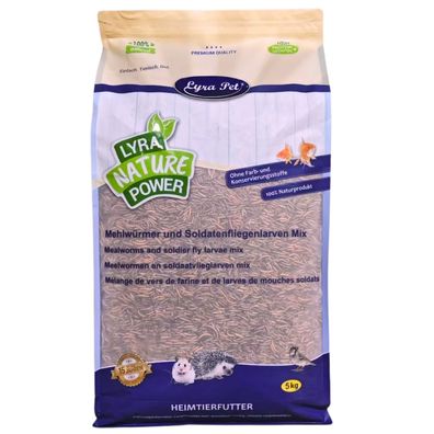 5 - 15 kg Lyra Pet® Mehlwürmer-/Soldatenfliegenlarven-Mix
