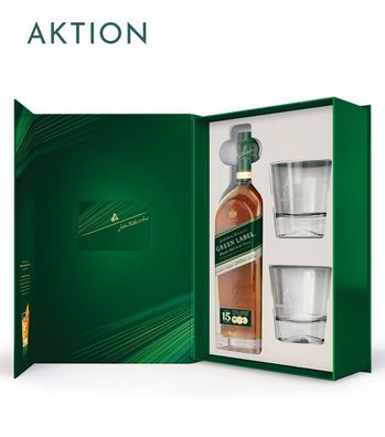 Johnnie Walker Green Label Whisky (43 % vol., 0,7 Liter)