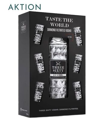 Three Sixty Vodka 3l (37,5 % Vol., 3 Liter)