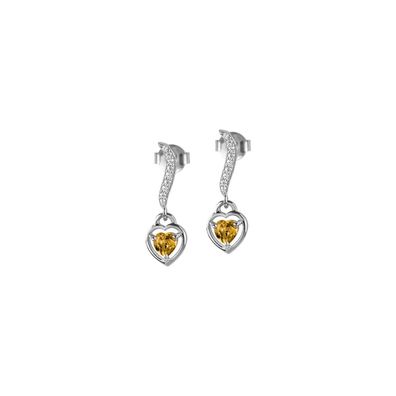 Jacques Lemans - Ohrstecker Sterlingsilber mit Citrin - SE-O120C