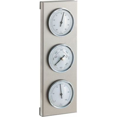 TFA - Analoge Außenwetterstation aus Edelstahl 20.2034.02 - weiße Skala