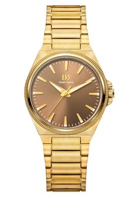 Danish Design Damenuhr DKx Pro Goldfarben/Haselnussbraun IV87Q1303