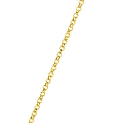 Jacques Lemans - Damen Erbskette Sterlingsilber vergoldet Ø 1,3 mm 45 cm SE-K128B45