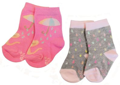 Ewers 20517 - Mädchen-Babysöckchen Doppelpack