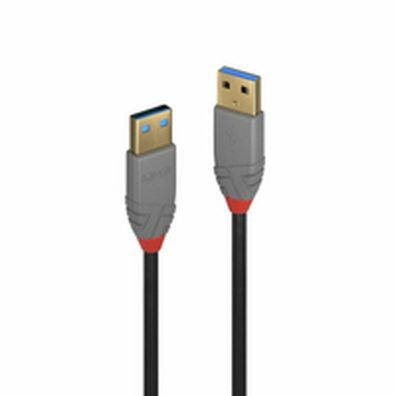 LINDY USB 3.0 Kabel Typ A/A Anthra Line M/M 0.5m